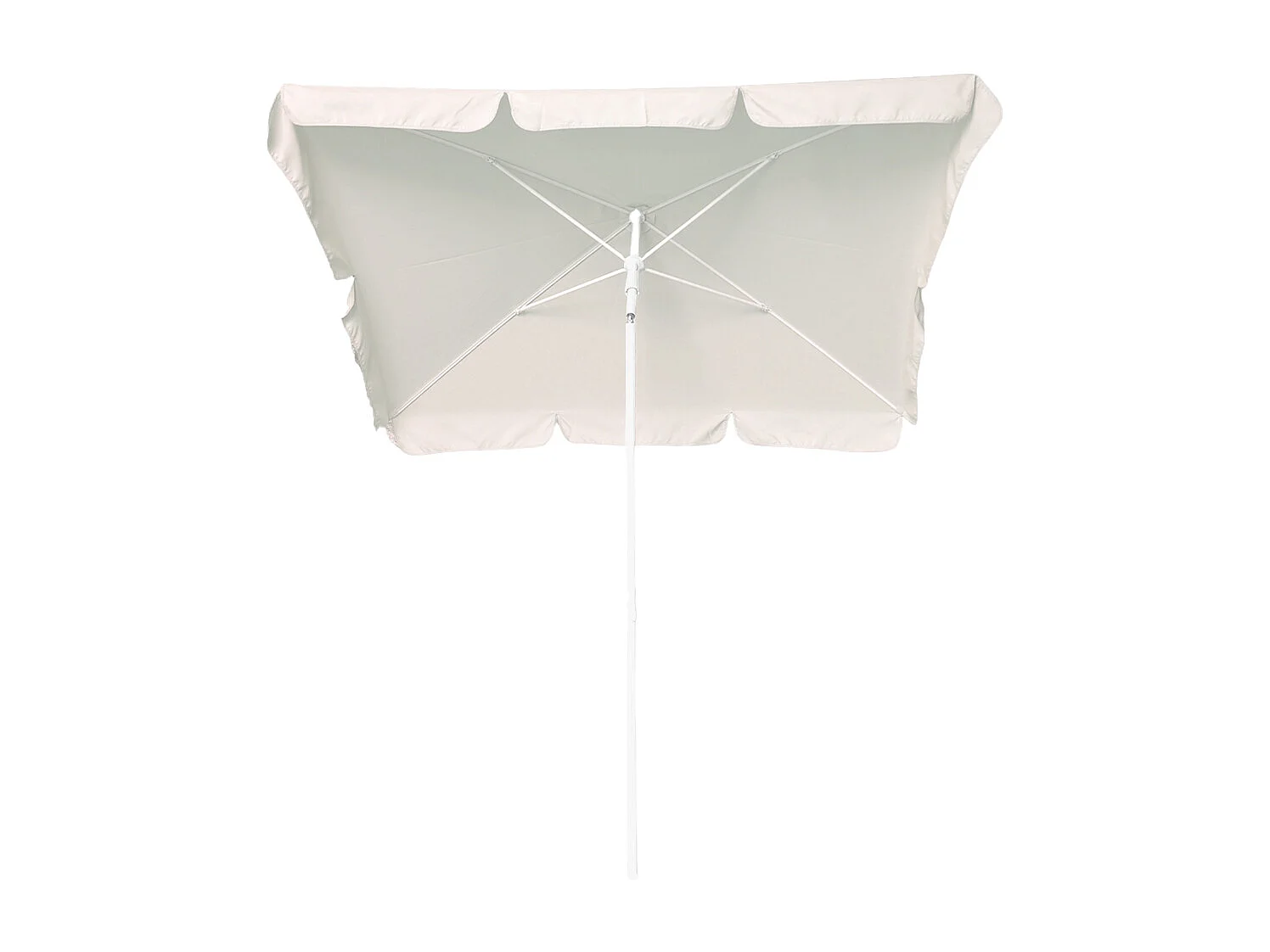 Ombrellone Maffei Art.113R ecru 185 x 125 x h 230 cm telaio in acciaio bianco