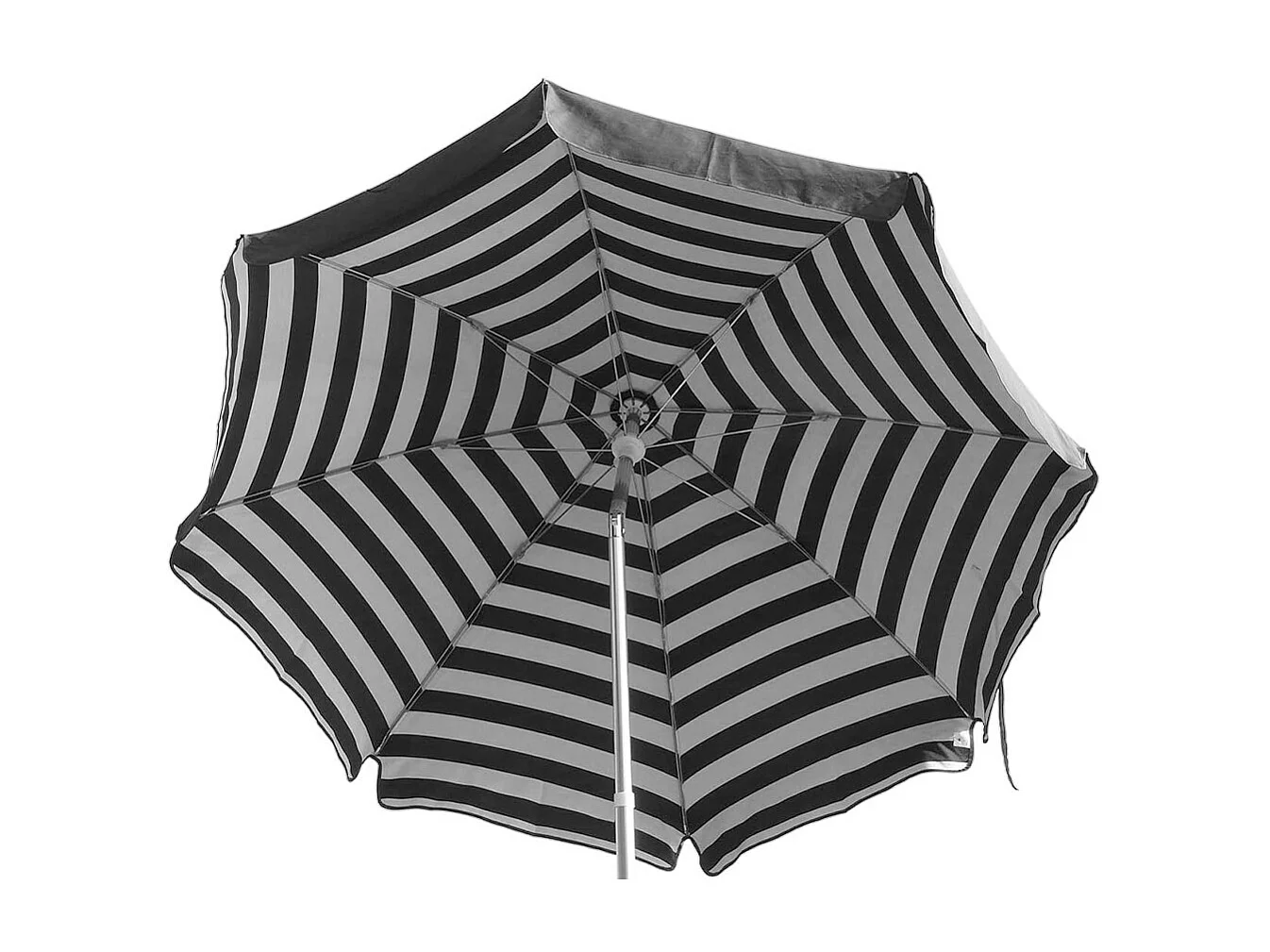 Ombrellone tondo Maffei art. 181 Venezia fantasia a righe colore grigio scuro