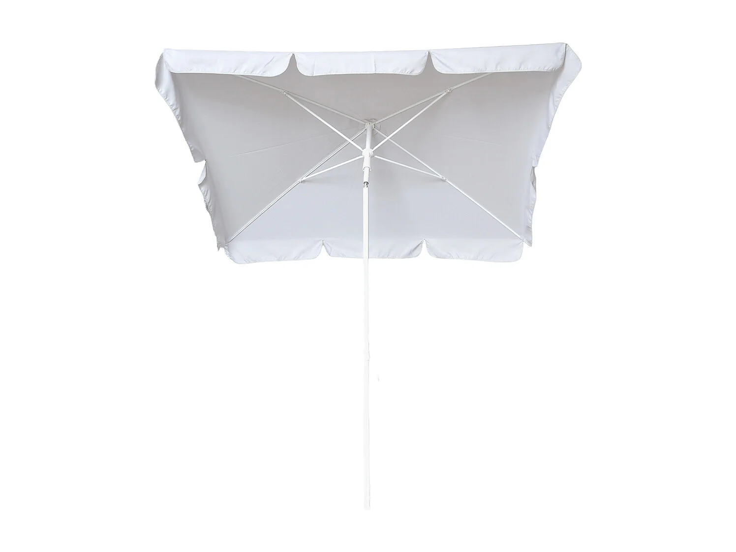 Ombrellone Maffei Art.113R grigio chiaro 185 x 125 x h 230 cm telaio in acciaio