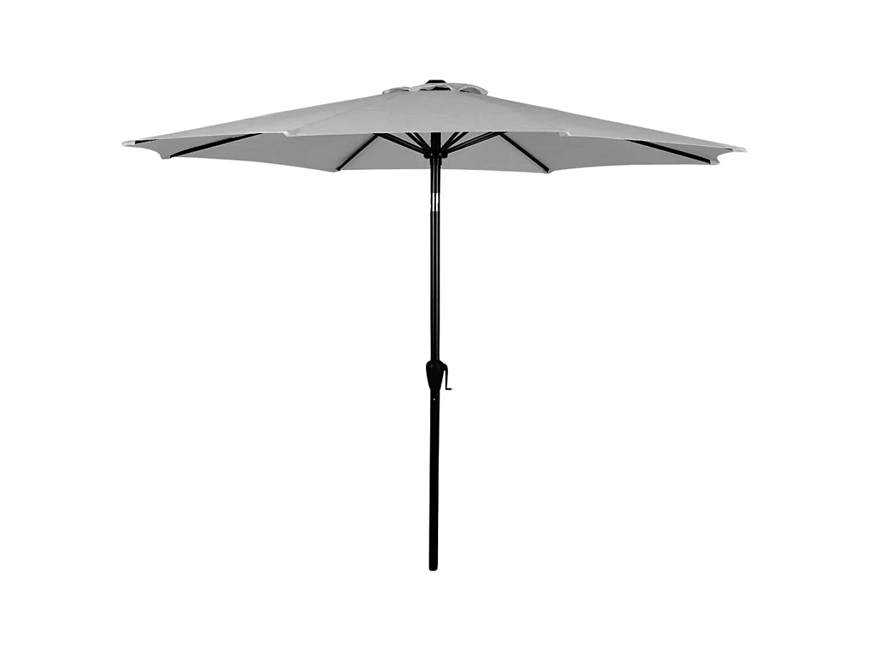 Ombrellone da giardino grigio palo centrale diametro m 2,40 esagonale