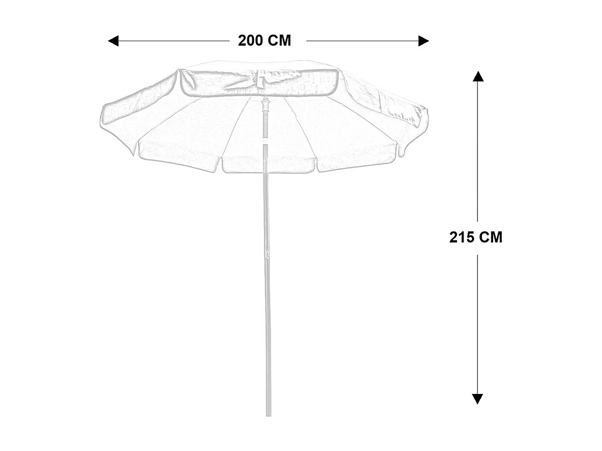 Parapluie rond diamètre 2 m ercu maffei art 181 venise
