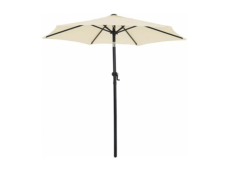 Ombrellone da giardino bianco palo centrale diametro m 2,40 esagonale