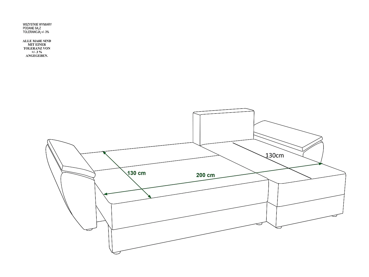 BEDANTE Ecksofa L REBI L2 Rainbow 20/05 Rechts mit Schlaffunktion, Braun/Beige, L-Form, Sofa mit Stauraum, Bettkasten, Wohnzimmersofa, Couch, Sofa, Bettsofa