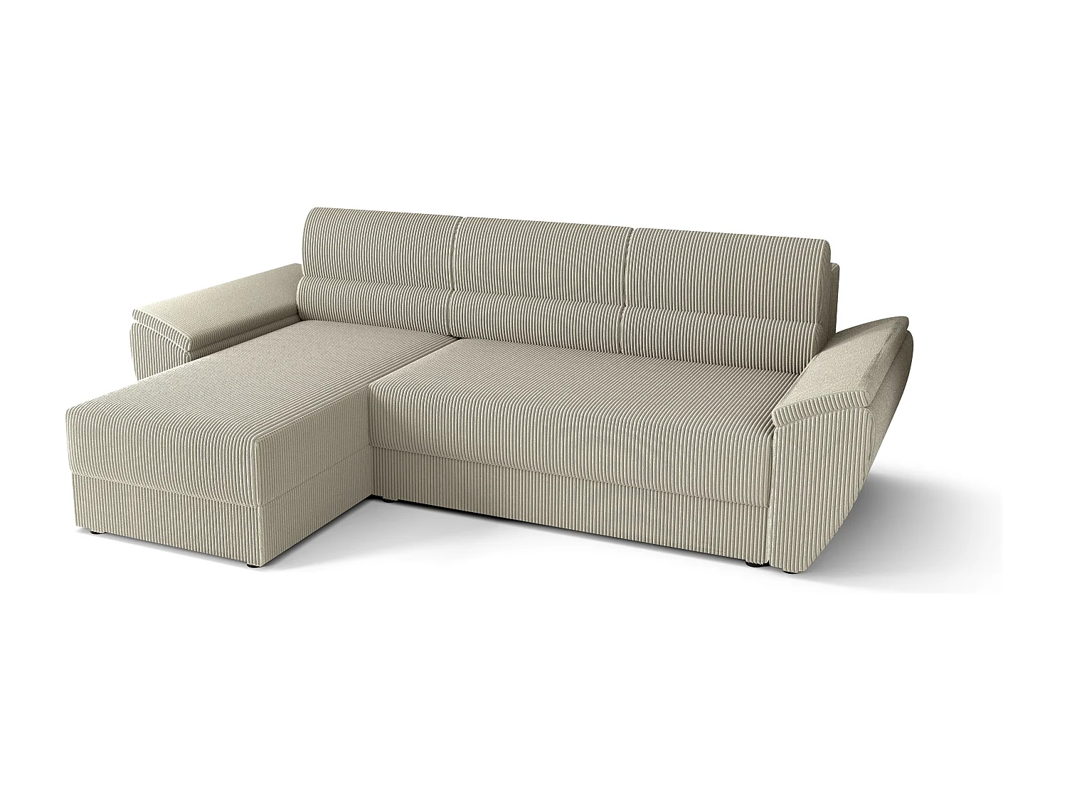 BEDANTE Canapé d’angle L REBI L2 Poso 100 Gauche avec fonction lit