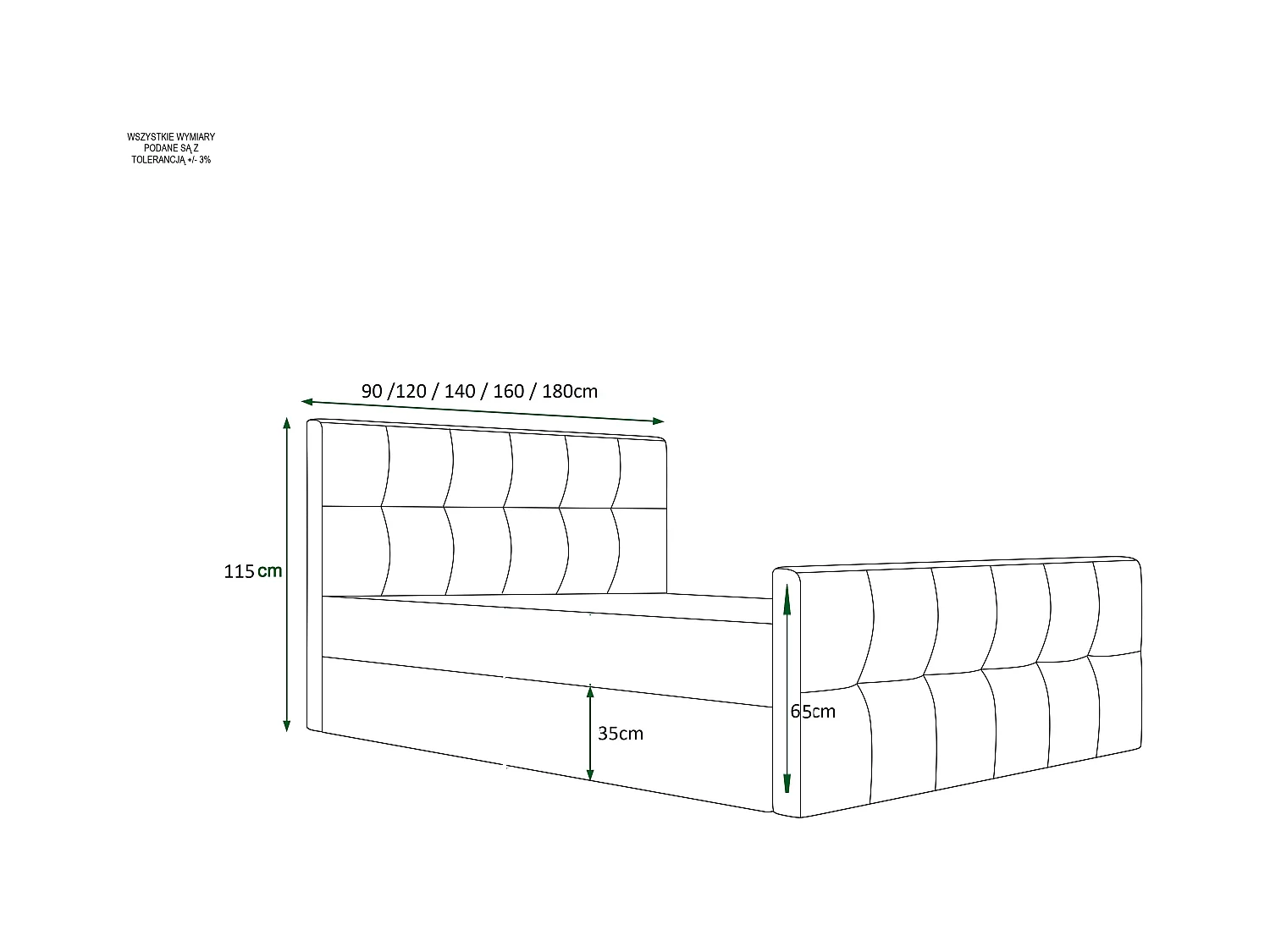 Bedante Polsterbett DAST 90x200cm, Bettkasten, Einzellbett, Bett, Bettkasten, Schlafzimmer, Stauraum, Kontinentalbett, Boxspringbett, Chrome
