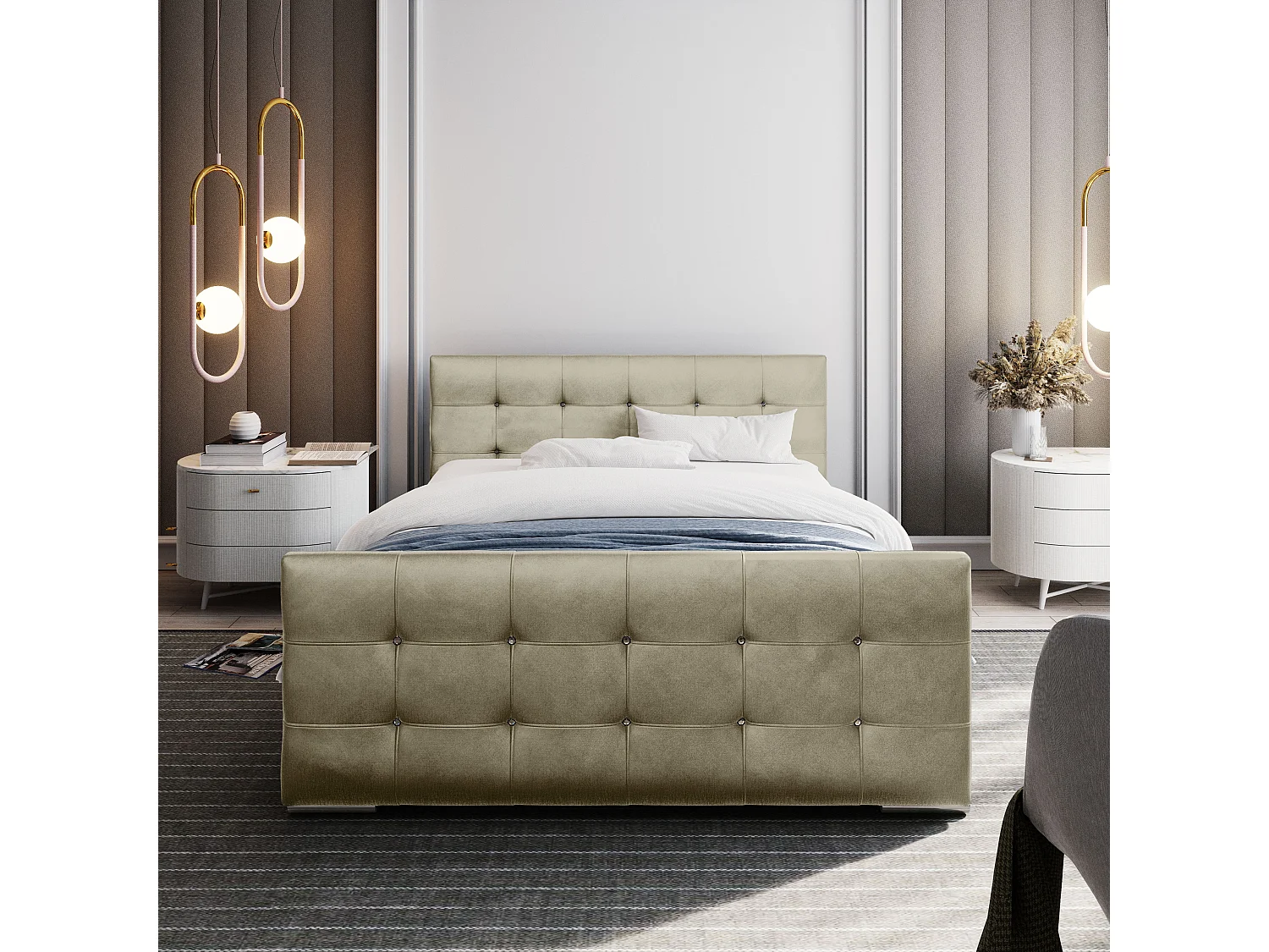 Bedante Polsterbett DAST 160x200cm, Bettkasten, Doppelbett, Bett, Bettkasten, Schlafzimmer, Stauraum, Polsterbett, Kontinentalbett, , Boxspringbett, Chrome