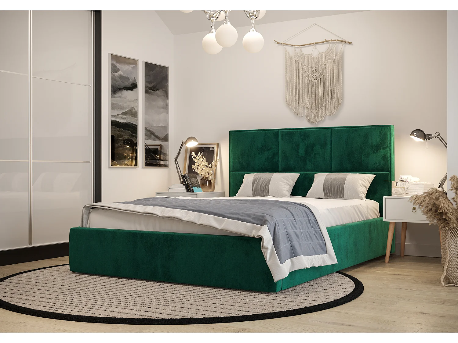 Bedante Polsterbett ELGA 90x200cm, Bettkasten, Einzellbett, Hotelbett, Matratze, Bettkasten, Schlafzimmer, Stauraum, Kontinentalbett, Boxspringbett