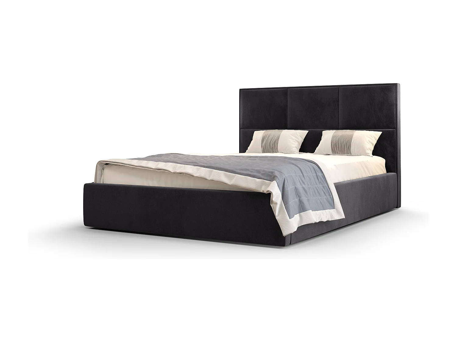 Bedante Polsterbett ELGA 120x200cm, Bettkasten, Einzellbett, Hotelbett, Matratze, Bettkasten, Schlafzimmer, Stauraum, Kontinentalbett, Boxspringbett