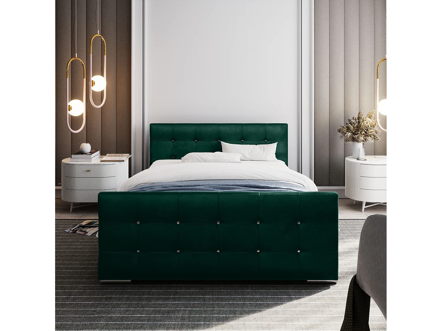 Bedante Polsterbett DAST 160x200cm, Bettkasten, Doppelbett, Bett, Bettkasten, Schlafzimmer, Stauraum, Polsterbett, Kontinentalbett, , Boxspringbett, Chrome