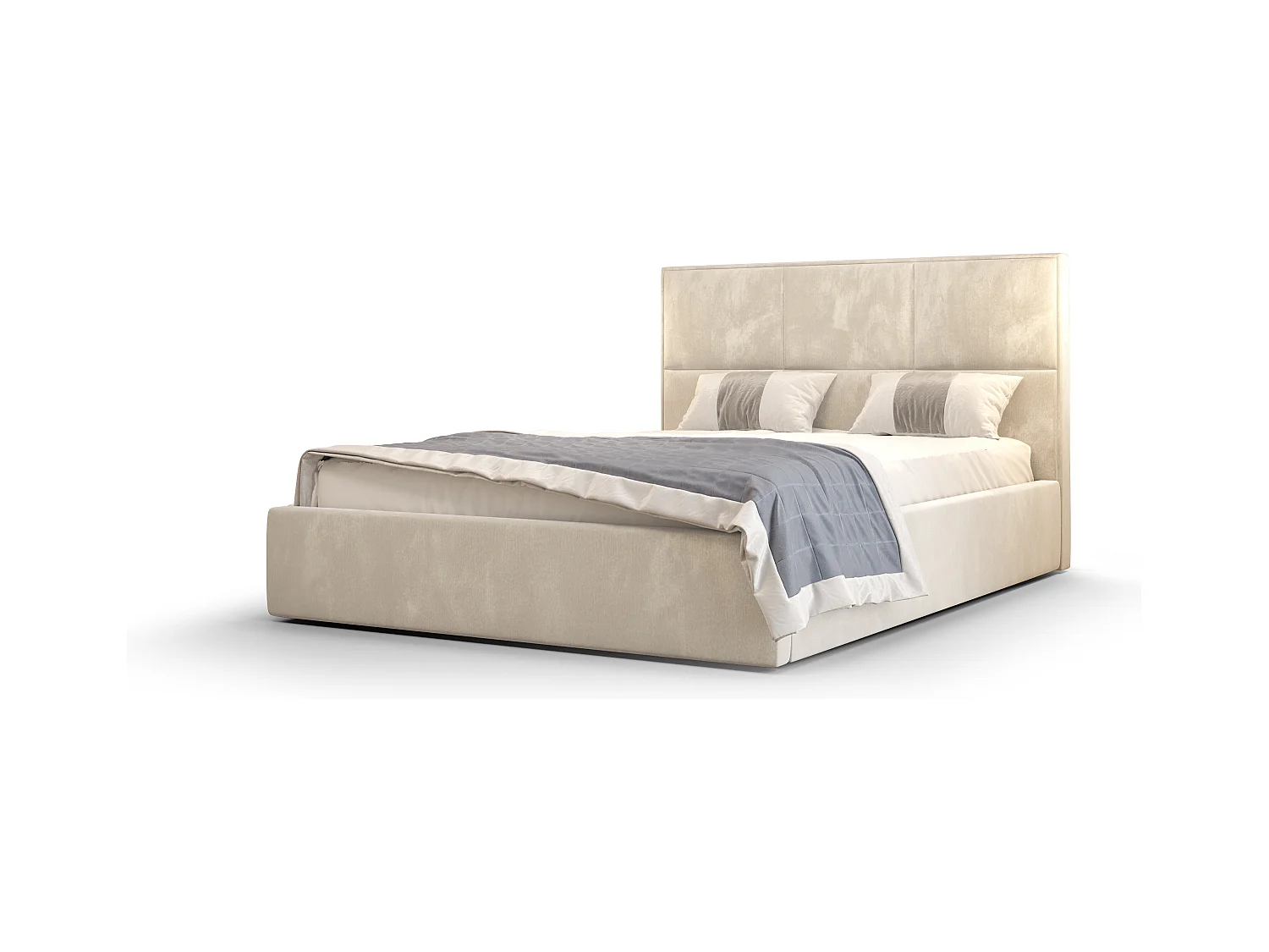 Bedante Polsterbett ELGA 160x200cm, Bettkasten, Einzellbett, Hotelbett, Matratze, Bettkasten, Schlafzimmer, Stauraum, Kontinentalbett, Boxspringbett