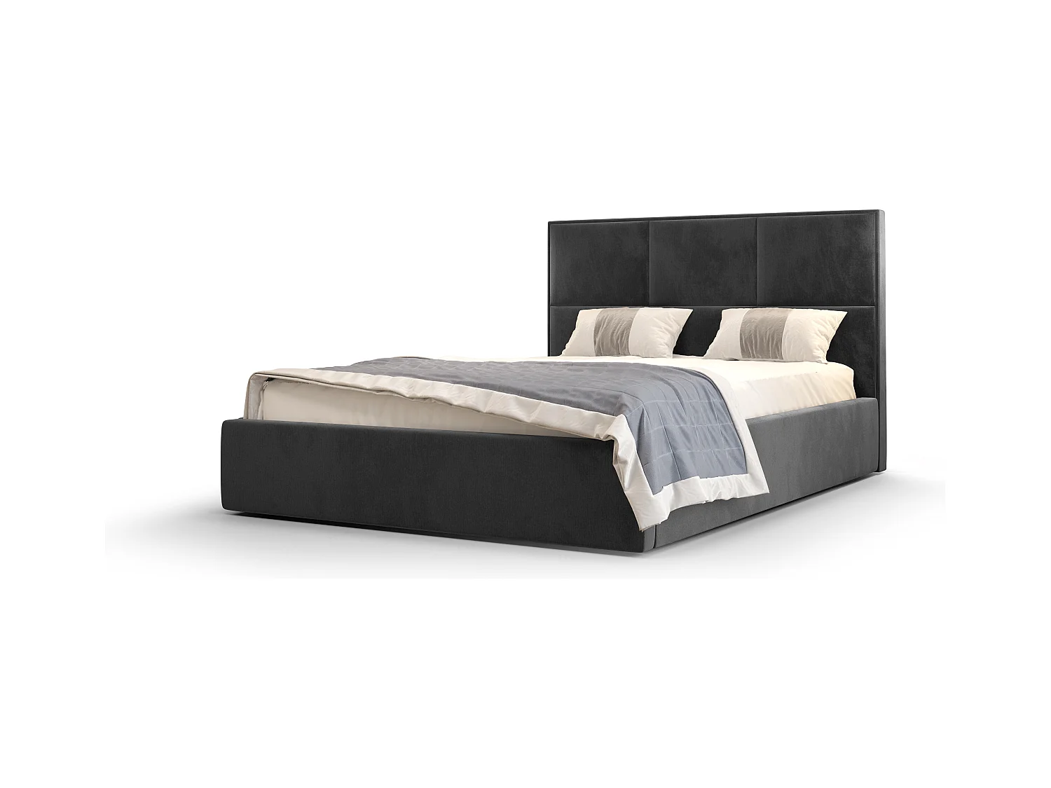 Bedante Polsterbett ELGA 160x200cm, Bettkasten, Doppelbett, Hotelbett, Matratze, Bettkasten, Schlafzimmer, Stauraum, Kontinentalbett, Boxspringbett