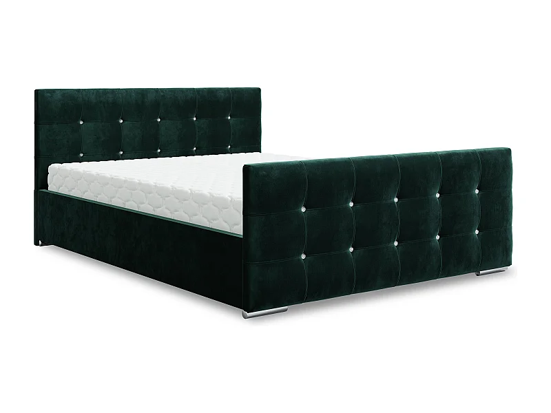 Bedante Polsterbett DAST 140x200cm, Bettkasten, Doppelbett, Bett, Bettkasten, Schlafzimmer, Stauraum, Polsterbett, Kontinentalbett, , Boxspringbett, Chrome