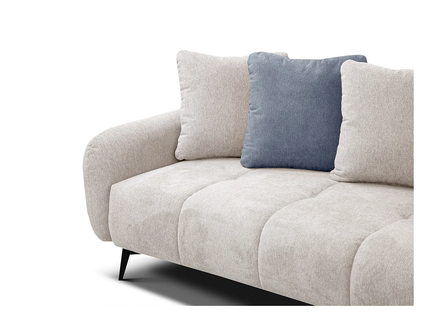 EVENTO Ecksofa 5-Sitzer rechts, creme