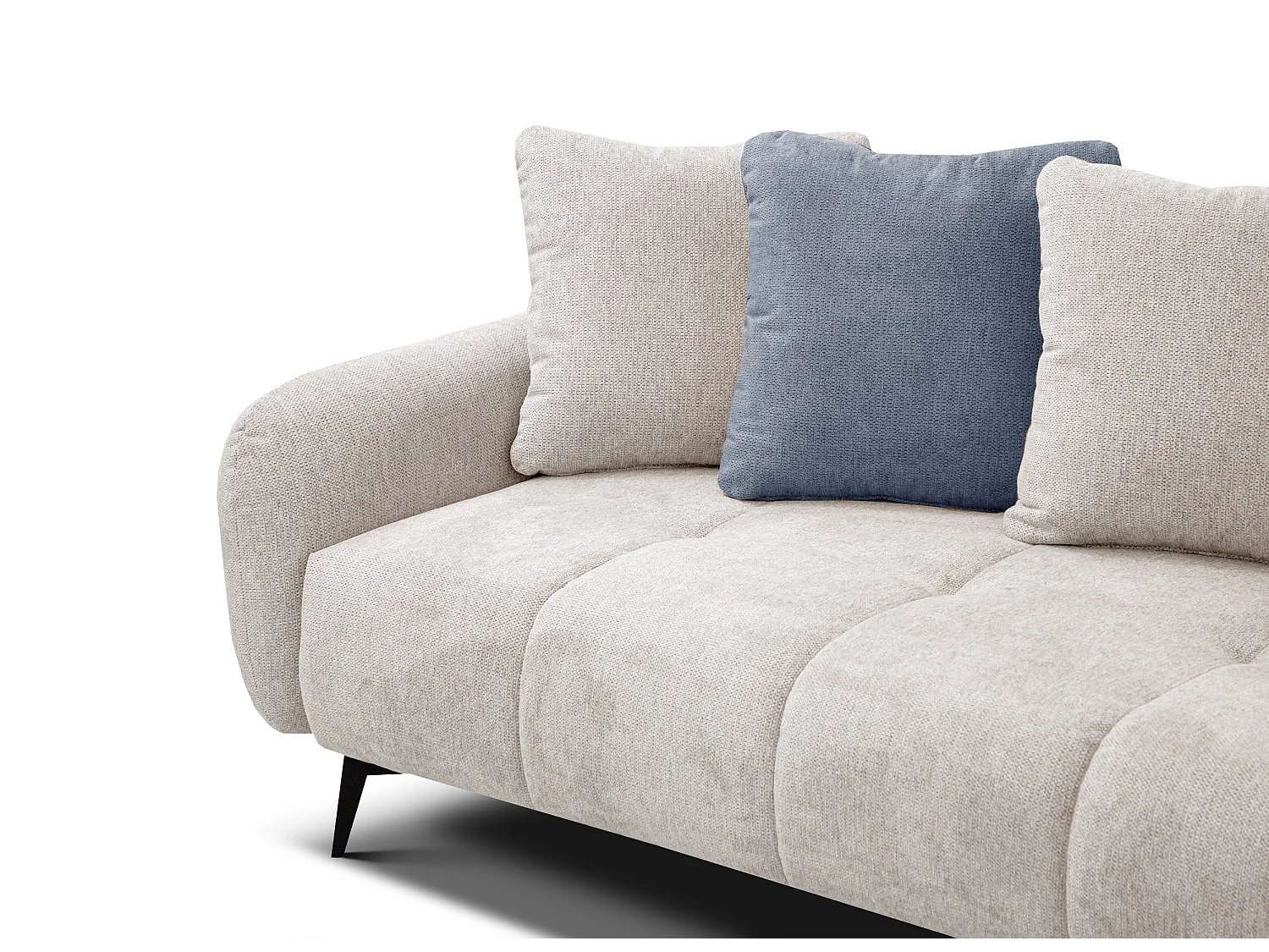 EVENTO Ecksofa 5-Sitzer rechts, creme