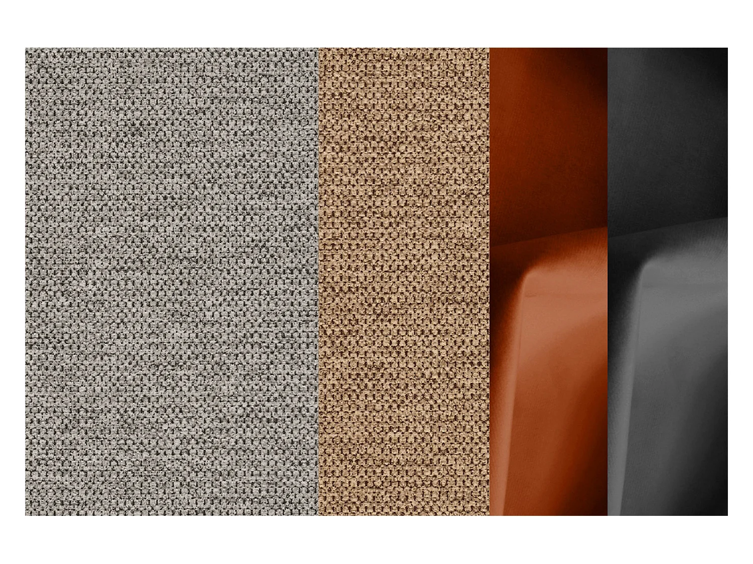 EVENTO Ecksofa 5-Sitzer rechts, platingrau