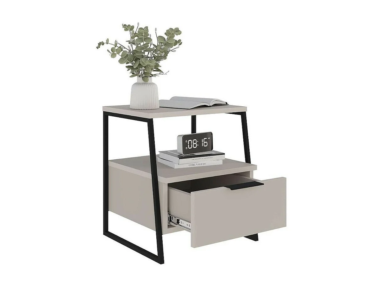 Comodino cashmere Pal 45x41x50 cm – Stile Moderno e Funzionalità in un Design Raffinato