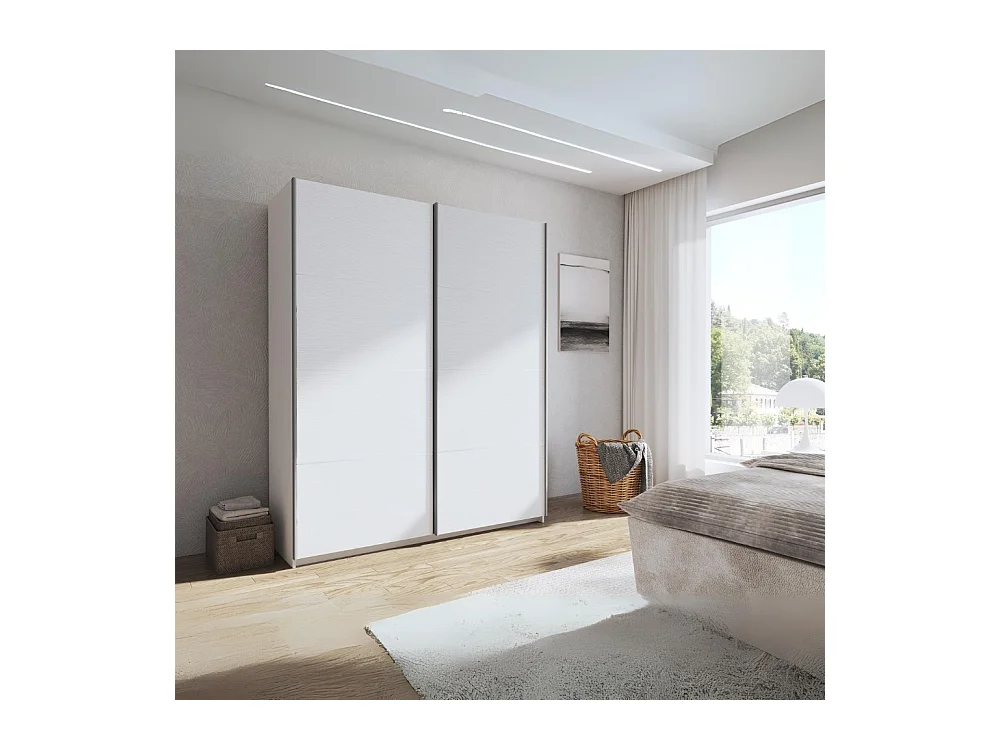 Armadio 2 ante scorrevoli bianco Corrent 180x56,7x218,6H