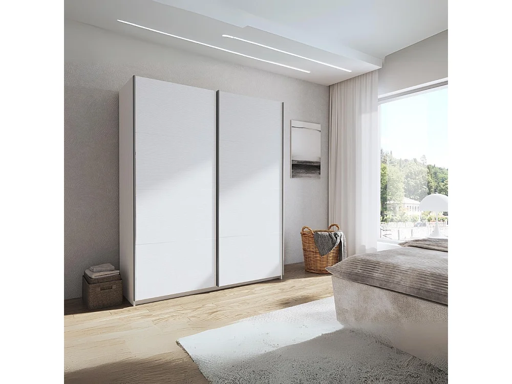 Armadio 2 ante scorrevoli bianco Corrent 180x56,7x218,6H