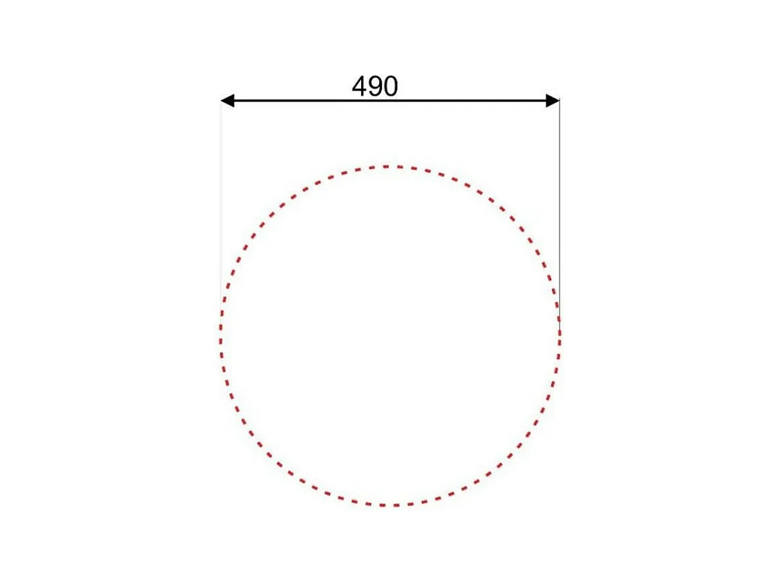 Lavello rotondo incasso per cucina SA02 inox diametro 51 cm