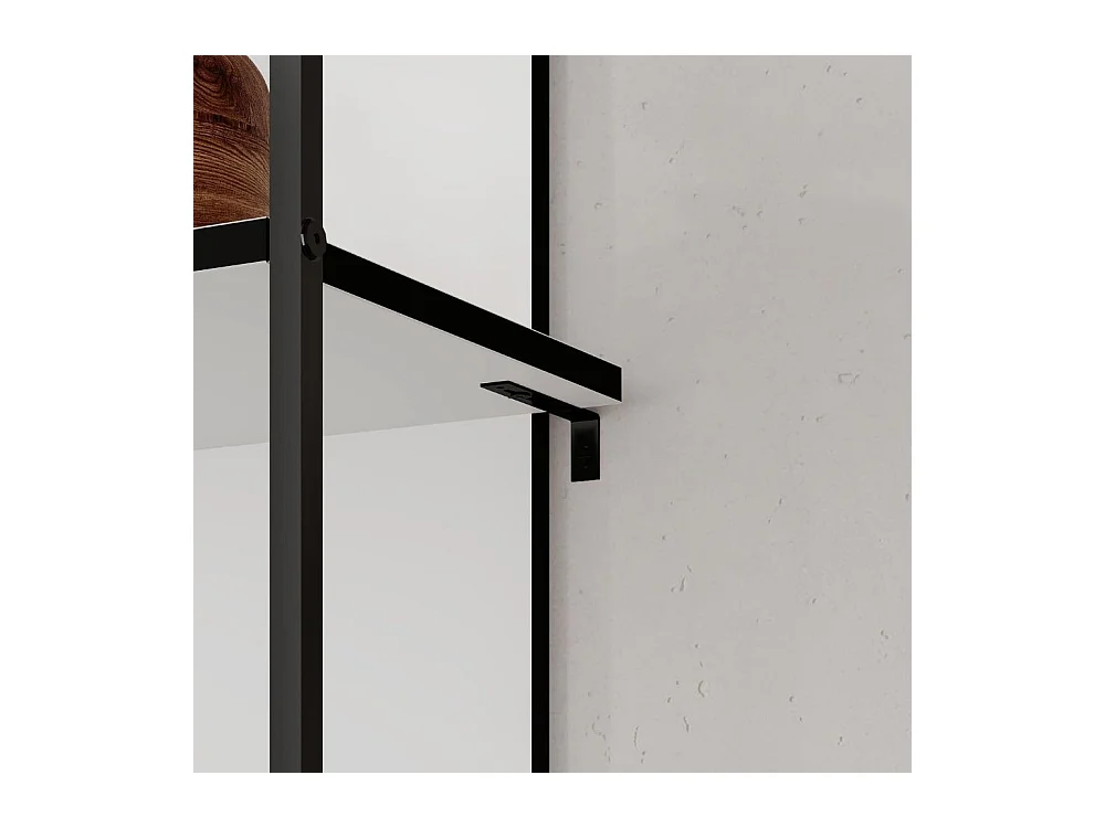 Libreria Archy 5 ripiani colore bianco 53x31.7x180H – Eleganza industriale e spazio funzionale