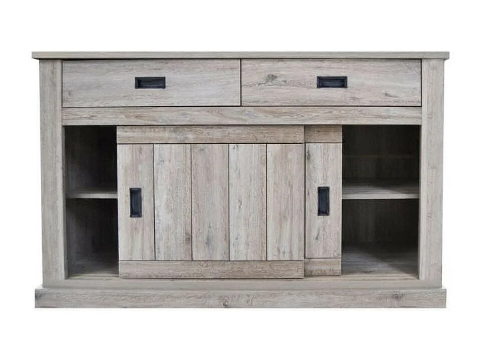 Madia colore ancona oak 2 cassetti e 2 ante scorrevoli Anthony52 149,9x49,8x95,5H stile shabby