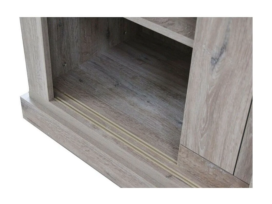 Madia colore ancona oak 2 cassetti e 2 ante scorrevoli Anthony52 149,9x49,8x95,5H stile shabby