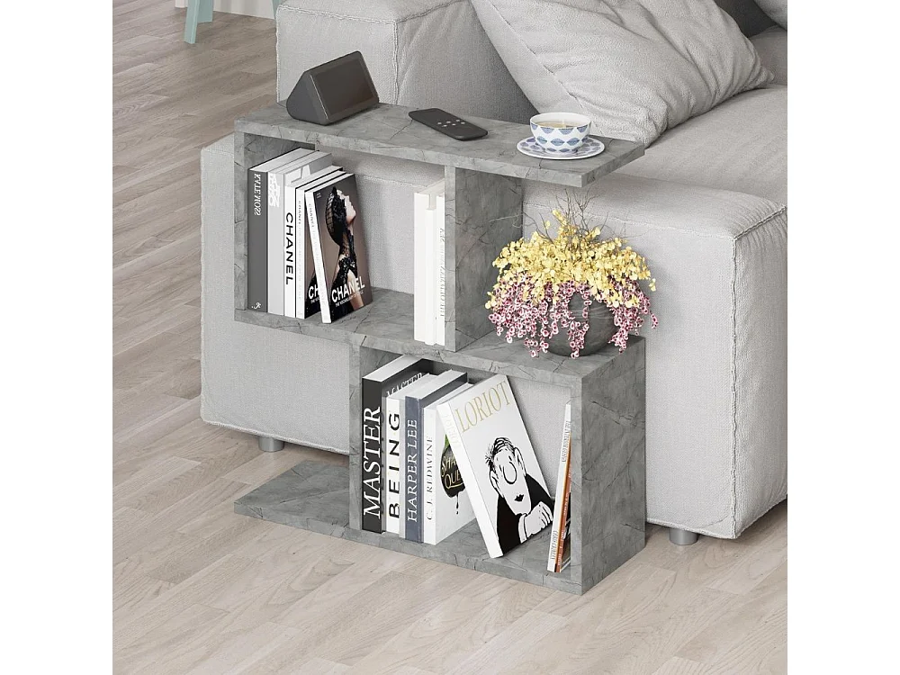 Tavolino da salotto grigio Homemania 60x19,5x60H – Design moderno e versatilità in un solo complemento d'arredo