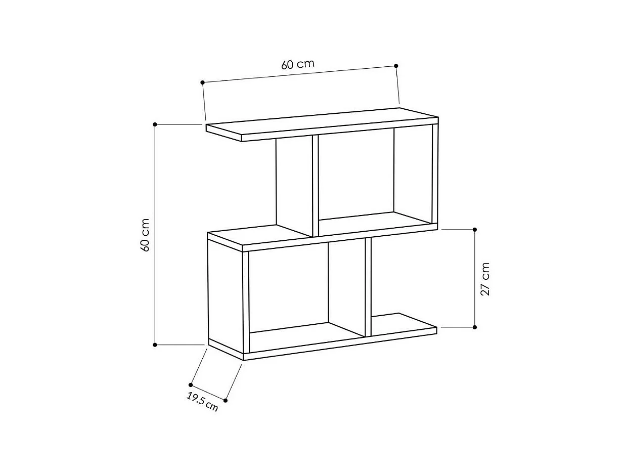 Tavolino da salotto grigio Homemania 60x19,5x60H – Design moderno e versatilità in un solo complemento d'arredo
