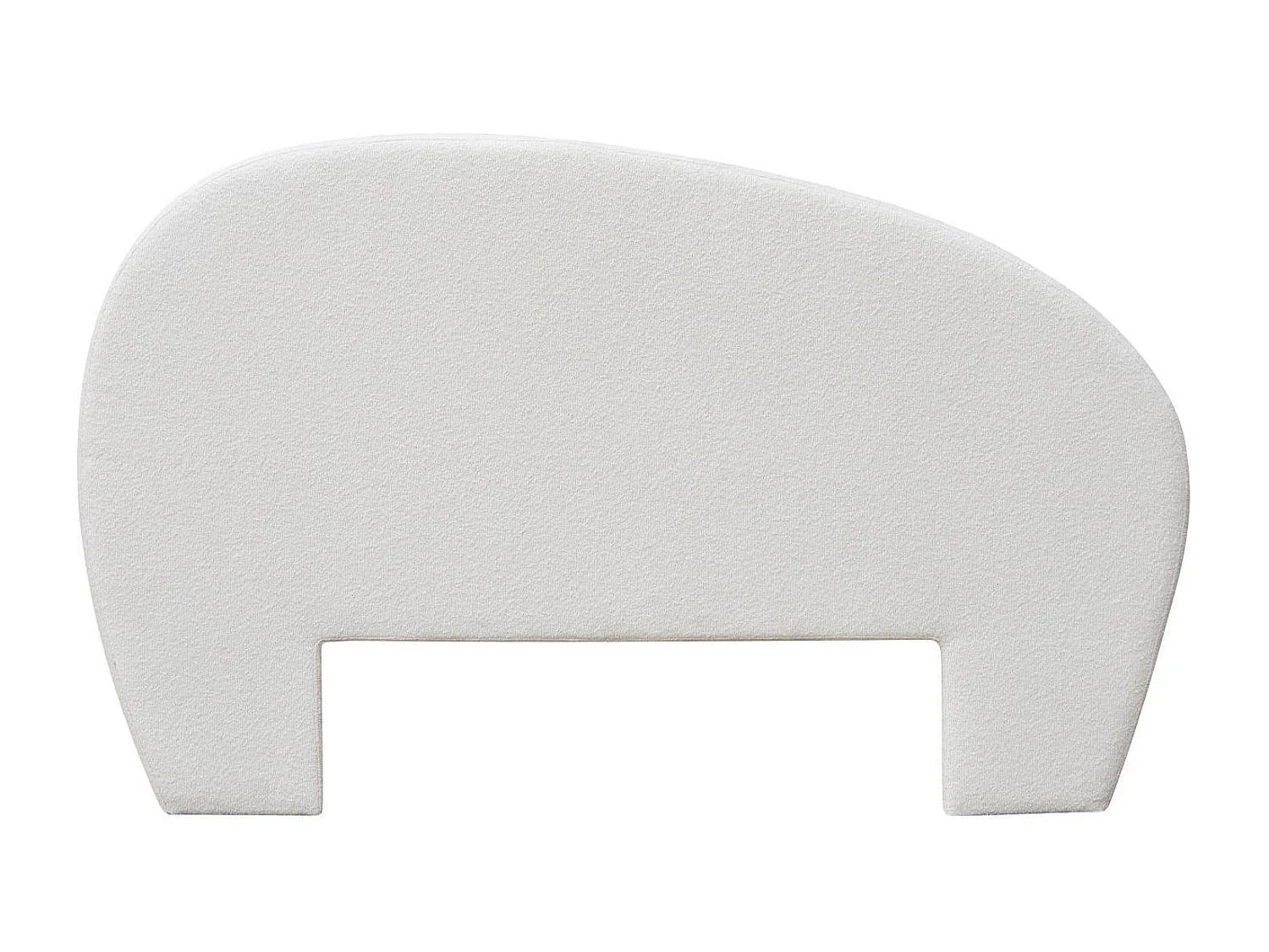 Tête de lit tissu bouclette écru 165cm