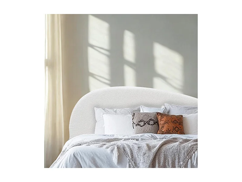 Cabecero bouclette blanco 165 cm LENA