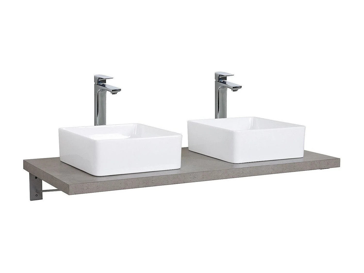 Hängende Waschtischplatte für Waschbecken - 120 cm - Dicke 3,8 cm WILL