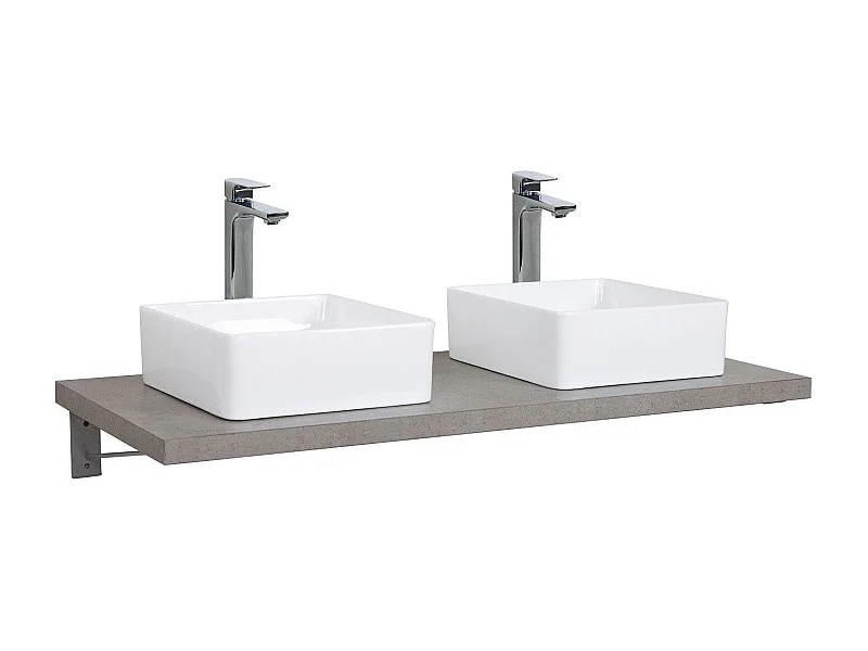 Hangend wastafelblad voor wastafel - 120 cm - Dikte 3,8 cm WILL