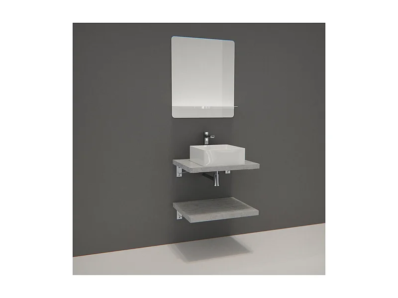 Mobile singolo + lavabo + specchio WILL