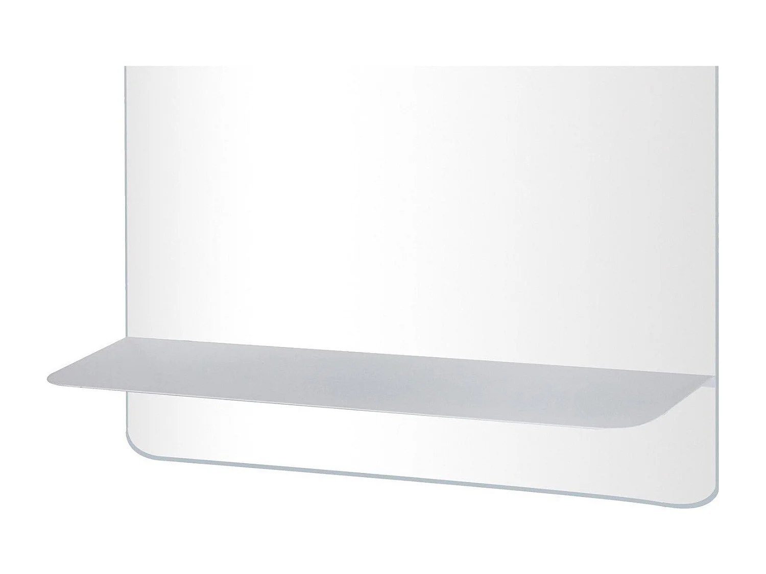 Meuble de Salle de Bain WILL - 2 Plans suspendus 60 cm + Vasque + Miroir + Equerres