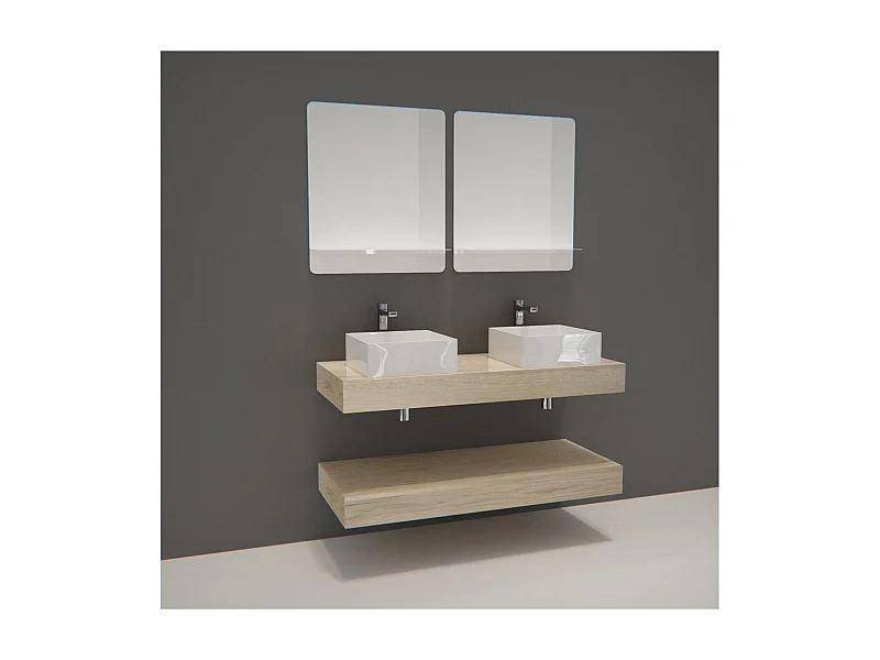 mobile lavabo doppio + lavabo + specchio WILL