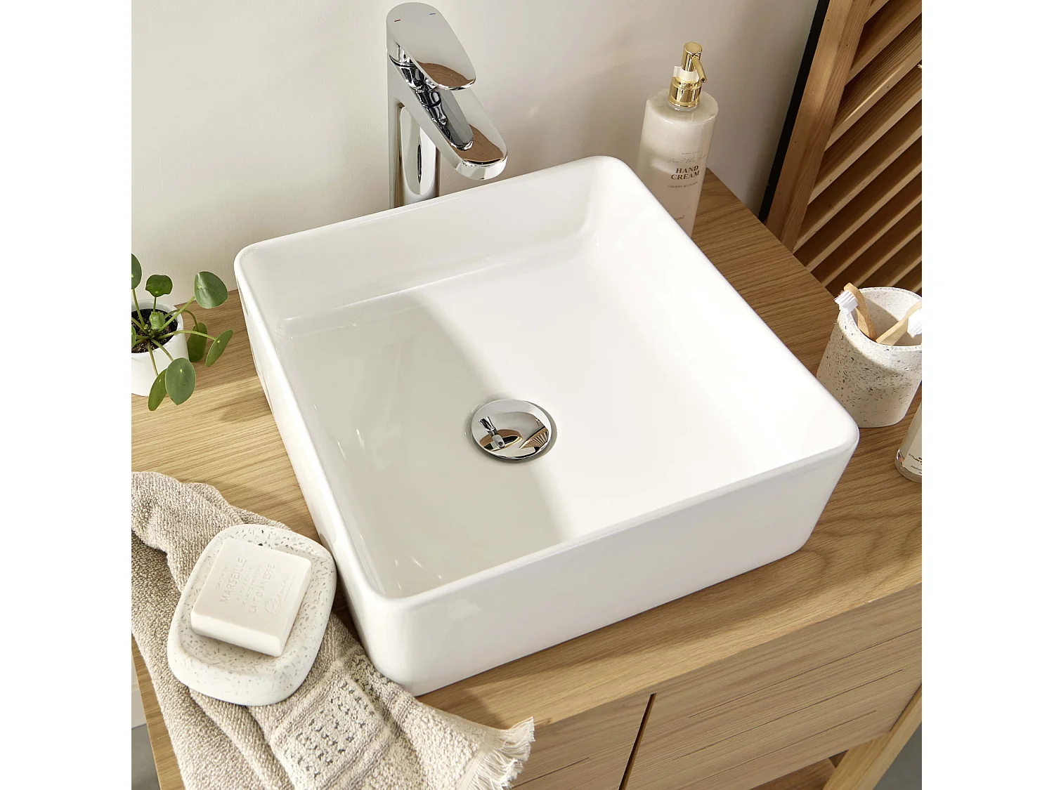 Mueble individual + lavabo + espejo WILL