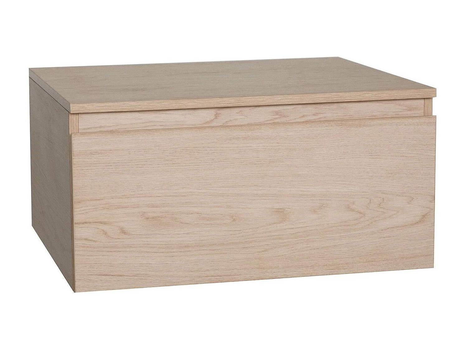 Meuble de Salle de Bain WILL - Plan suspendu 60 cm + Vasque + Miroir + Meuble tiroir + Equerres