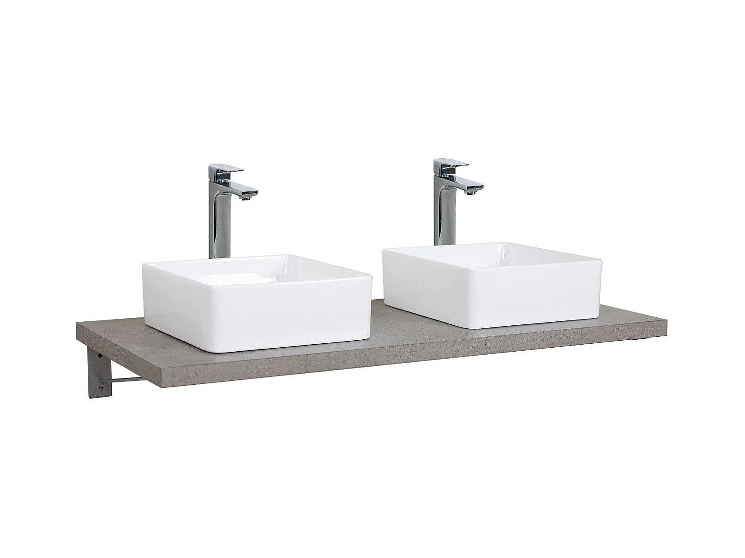 Doppelwaschtisch + Waschbecken + WILL-Spiegel