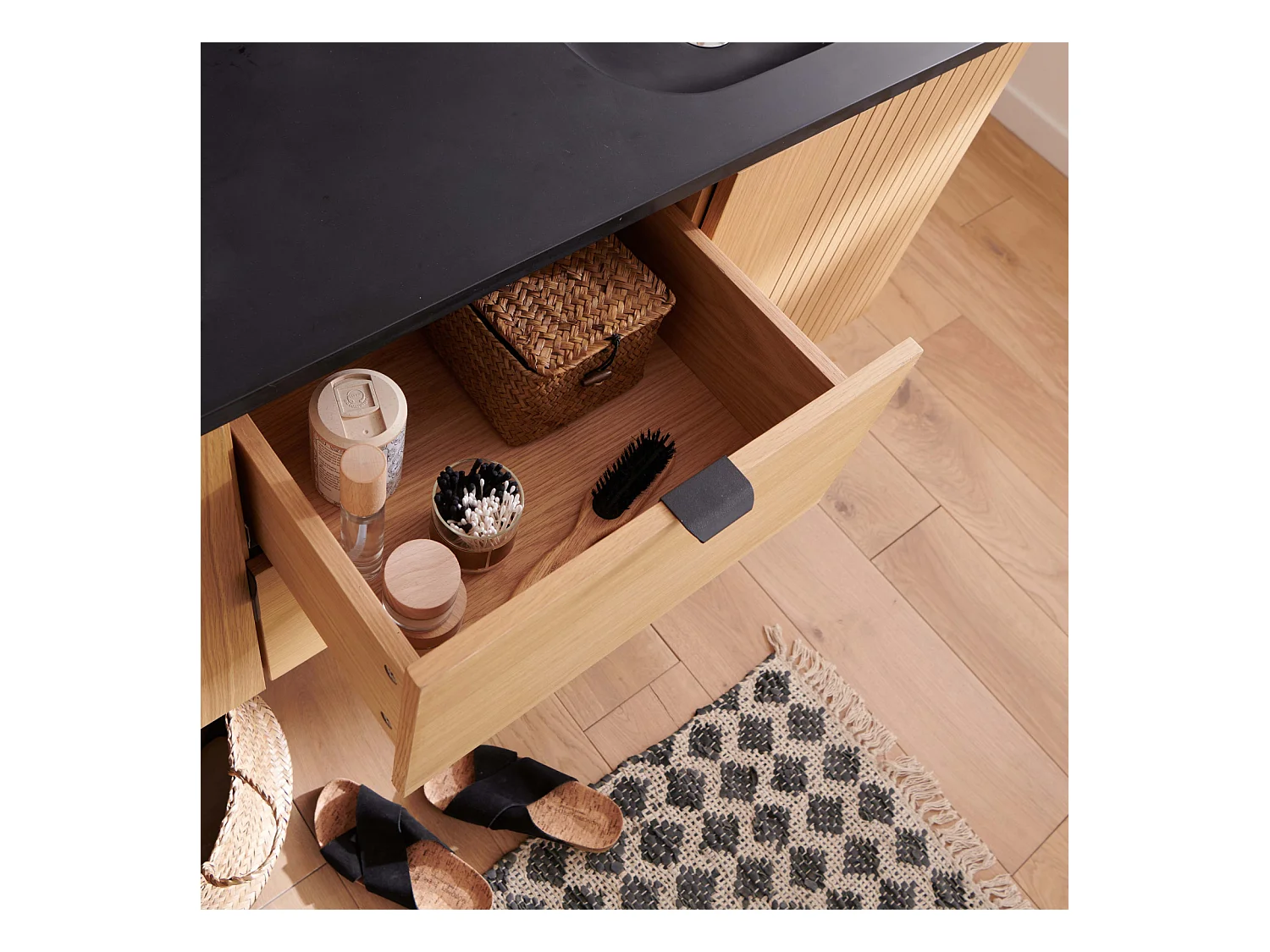 Doppelwaschtisch + Spiegel + STUDIO-Säule