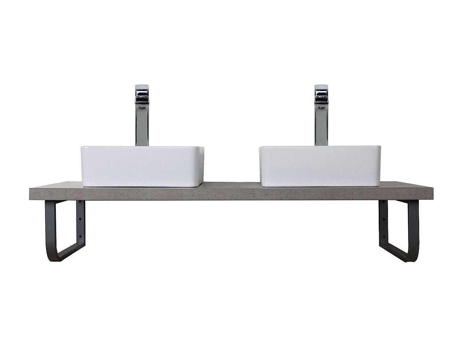 Doppelwaschtisch + Waschbecken + WILL-Spiegel