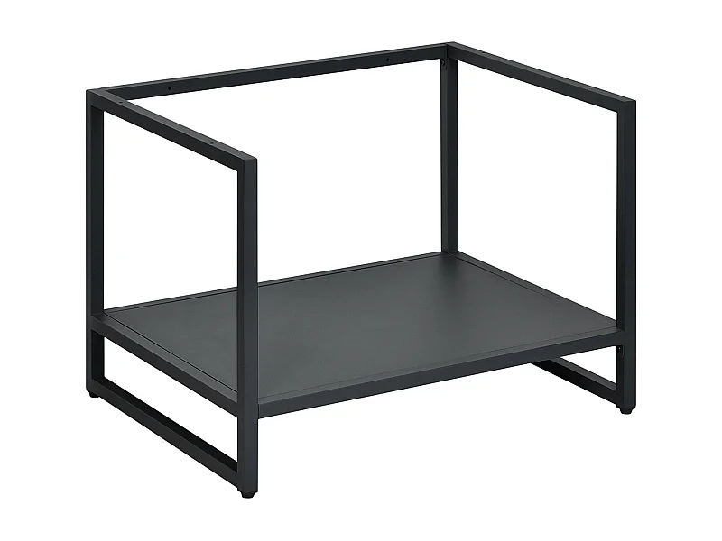 Metalen constructie met onderstel onder de WILL-spoelbak