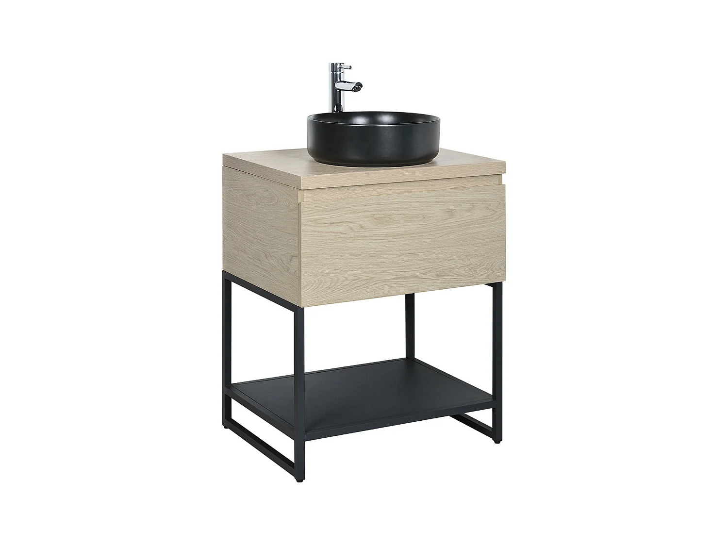 Estructura metálica con lavabo bajo encimera de 60 cm WILL