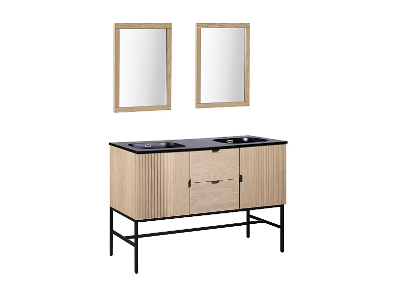 STUDIO Doppelwaschtisch + Spiegel