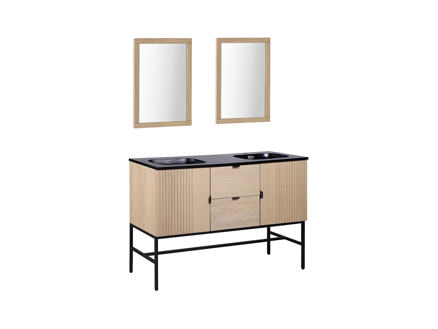STUDIO Doppelwaschtisch + Spiegel