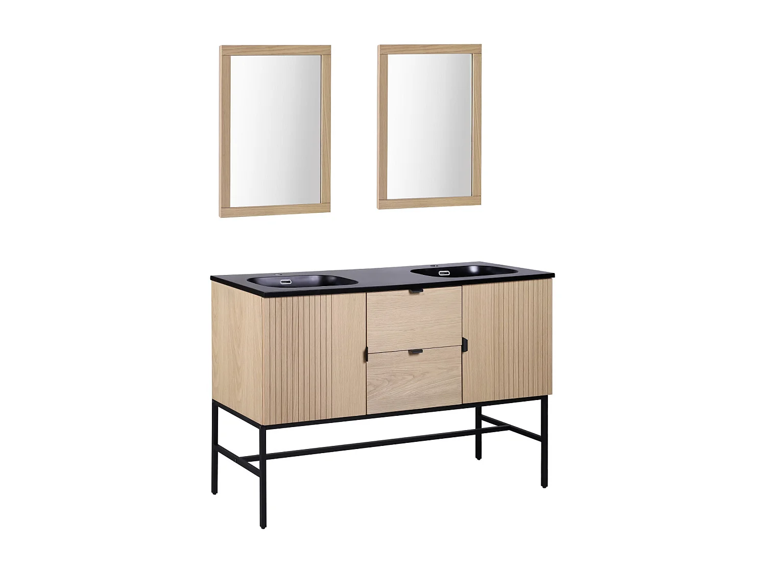 STUDIO Doppelwaschtisch + Spiegel