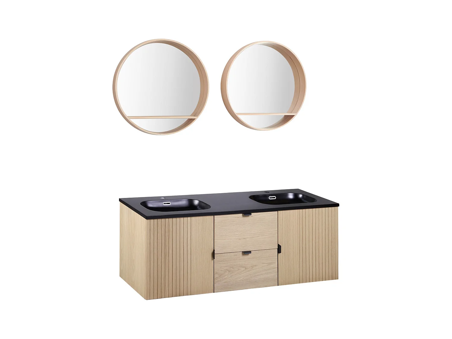 STUDIO Doppelwaschtisch + Spiegel