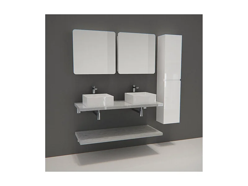 Dubbele unit + wastafel + kledingkast + WILL-kolom