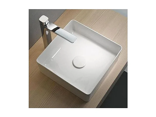 Meuble de Salle de Bain WILL - Plan suspendu 60 cm + Vasque + Miroir + Meuble tiroir + Equerres