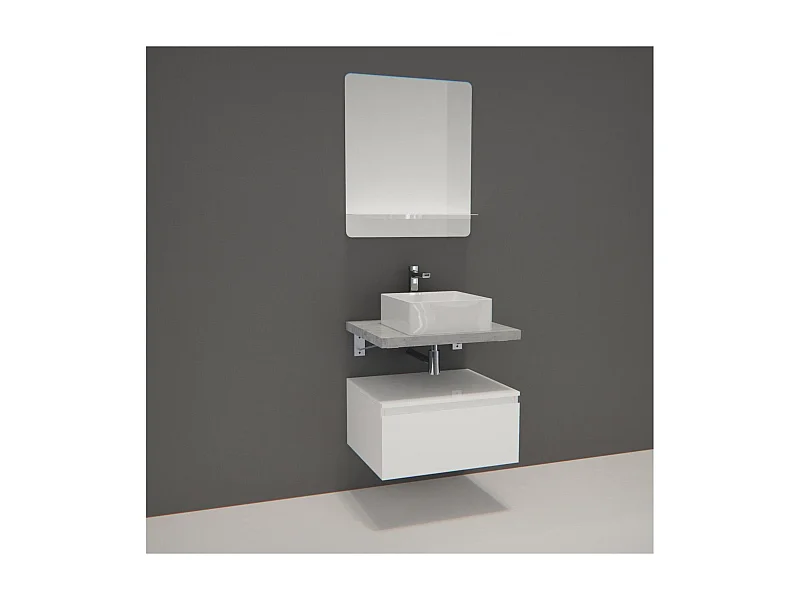 Einzelmöbel + Waschbecken + WILL-Spiegel