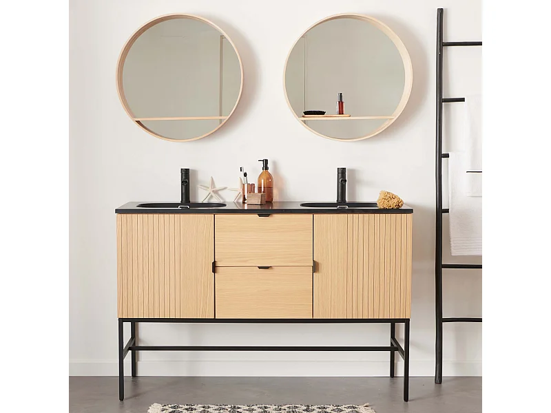 STUDIO Doppelwaschtisch + Spiegel